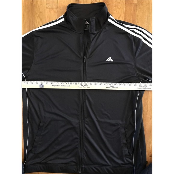 Black Adidas 3 stripe Track Suit Size 2XL Jacket and Pants - New Without Tags - Picture 9 of 10